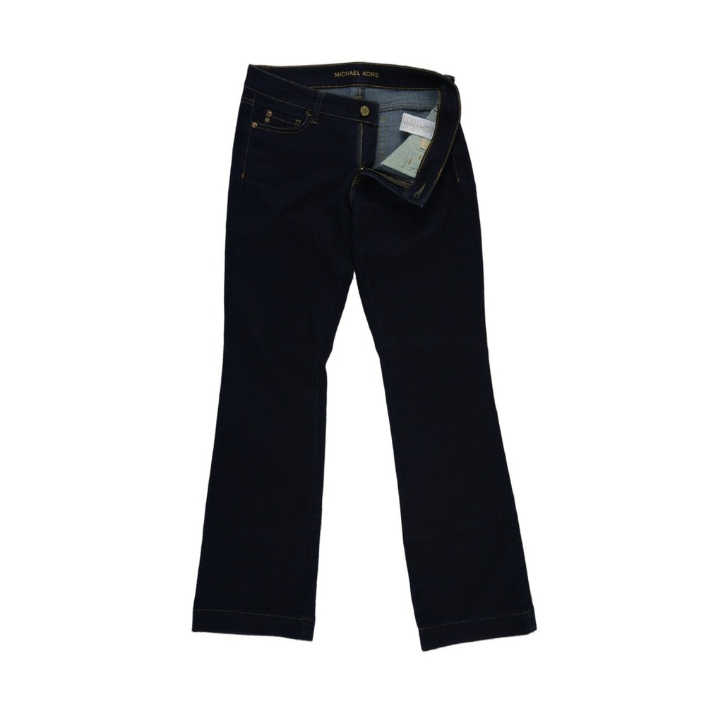 Michael Kors Bootcut Jeans Women's Size 6 Dark Blue Indigo Stretch Denim